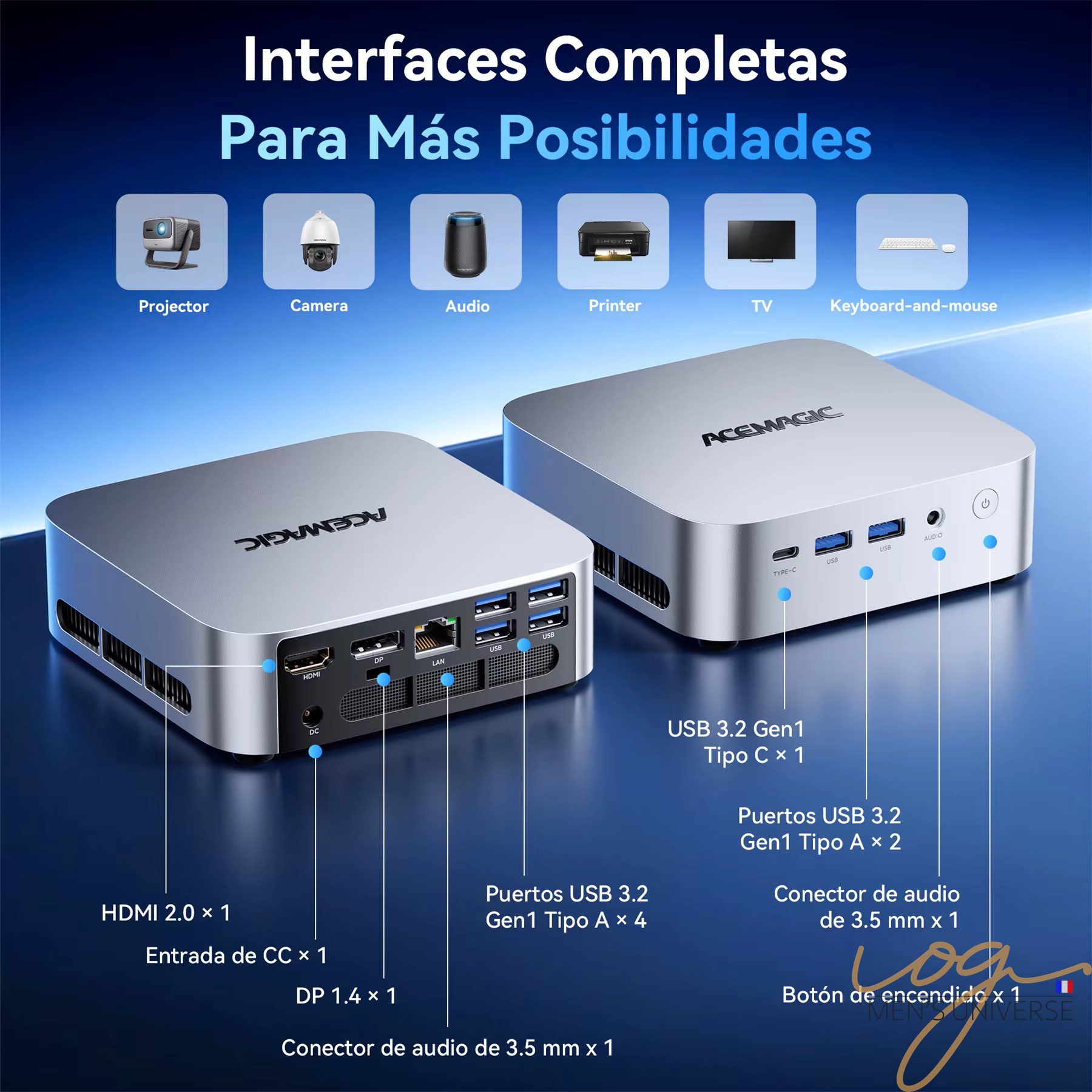 Mini PC AMD Ryzen R2544 16 Go DDR4 512 Go SSD M.2 Windows 11 WiFi 5 Bluetooth 4.2 Extensible 4 To Bureau Bureautique